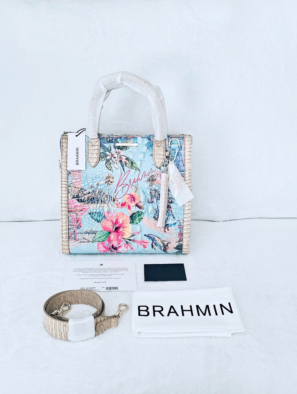 NWT Brahmin MULTI BANNER Caroline
